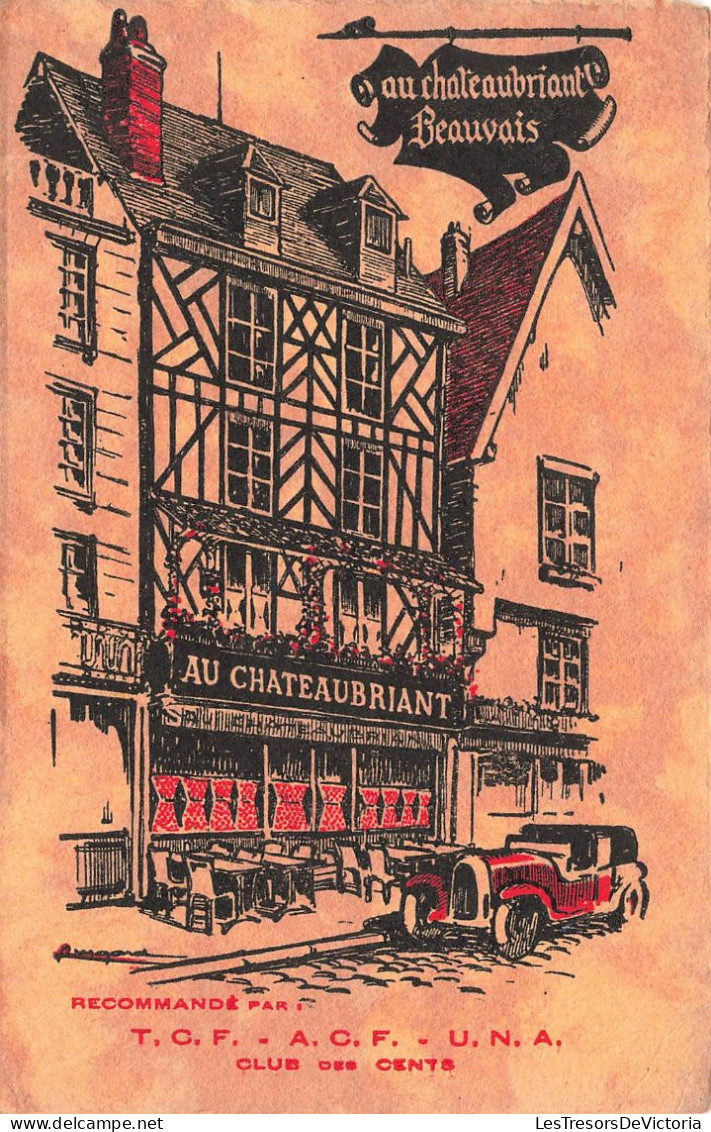 FRANCE - Beauvais - Au Châteaubriante - Dessin - Colorisé - Carte Postale Ancienne - Beauvais