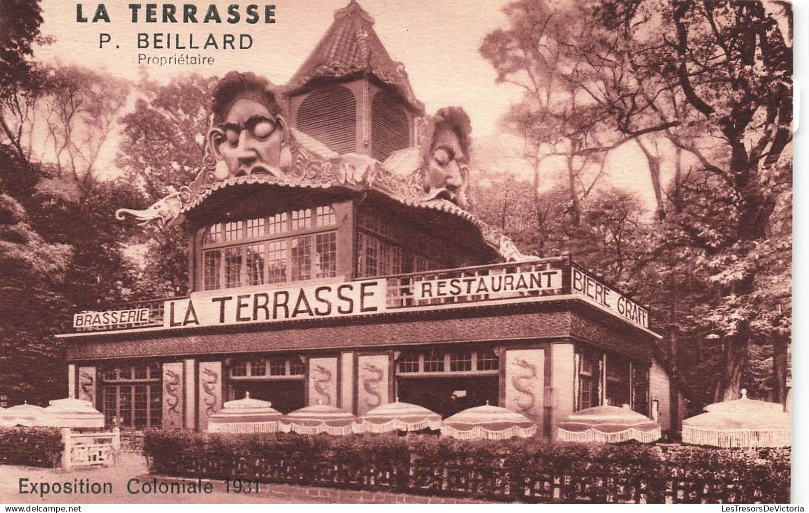 MUSÉES - Exposition Coloniale - La Terrasse - Beillard - Carte Postale Ancienne - Musées