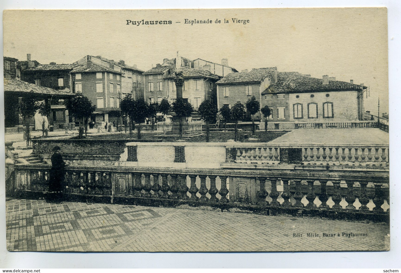 81 PUYLAURENS édit Mélic Bazar - Esplande De La Vierge écrite Vers 1920   /D11-2018 - Puylaurens