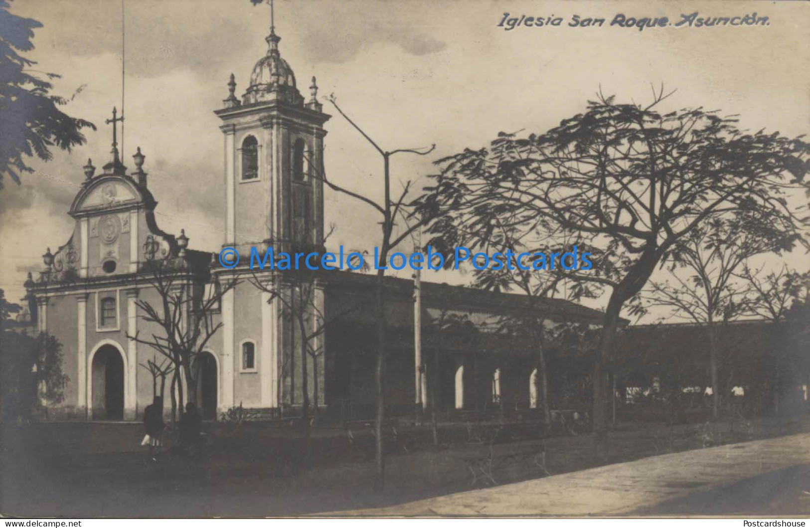 PARAGUAY ASUNCION IGLESIA SAN ROQUE REAL PHOTO ED. ALBONS N° 4 - Paraguay