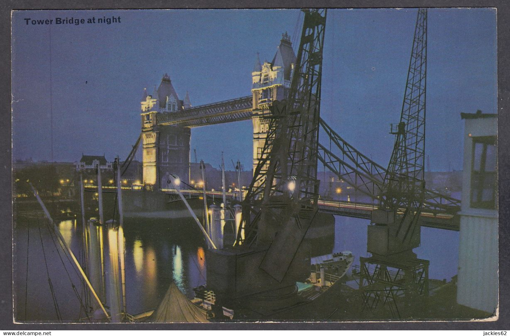 111023/ LONDON, Tower Bridge By Night - River Thames