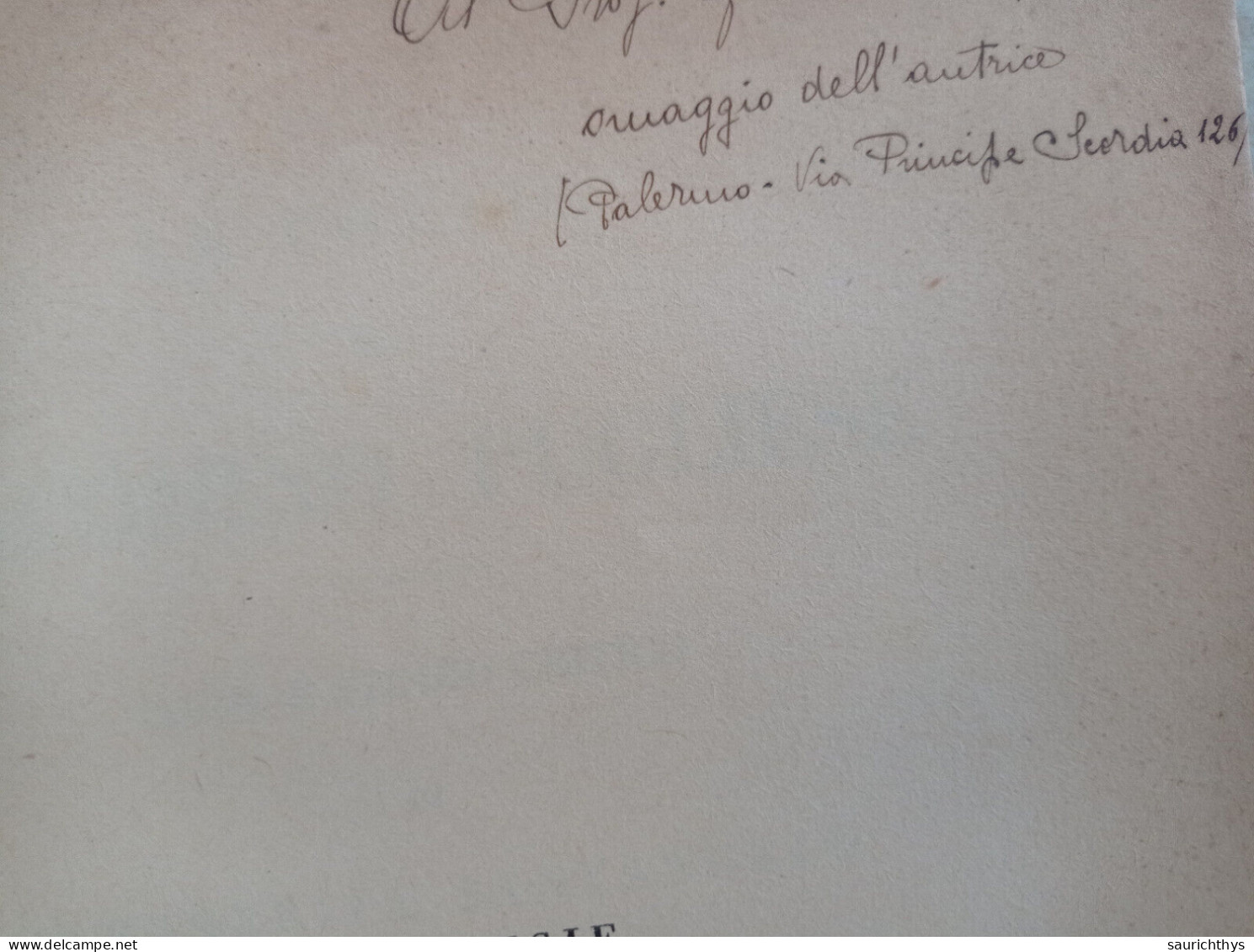 Le Poesie Di Giacomino Pugliese Studio Critico Con Autografo Di Margherita Santangelo Palermo Boccone Del Povero 1937 - Geschiedenis, Biografie, Filosofie