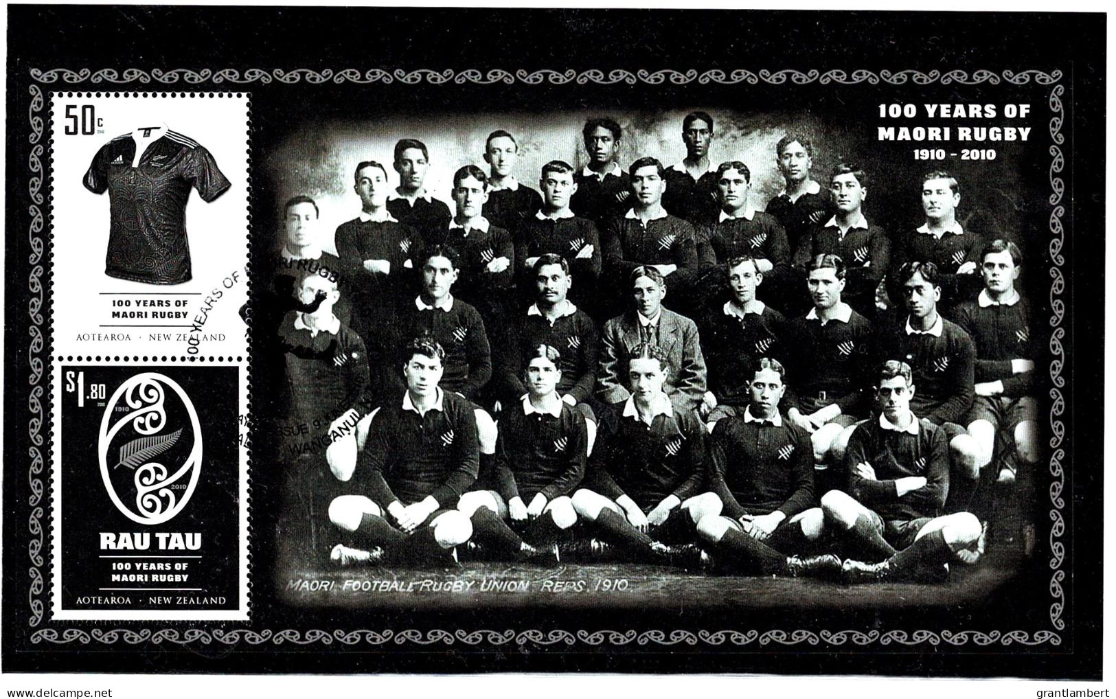 New Zealand 2010 Maori Rugby - 100 Years  Minisheet Used - Gebruikt