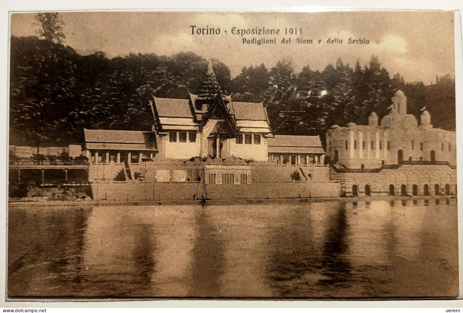 PIEMONTE TORINO ESPOSIZIONE 1911 PADIGLIONE DEL SIAM E DELLA SERBIA 1  Formato Piccolo Non Viaggiata Condizioni Buone - Exhibitions