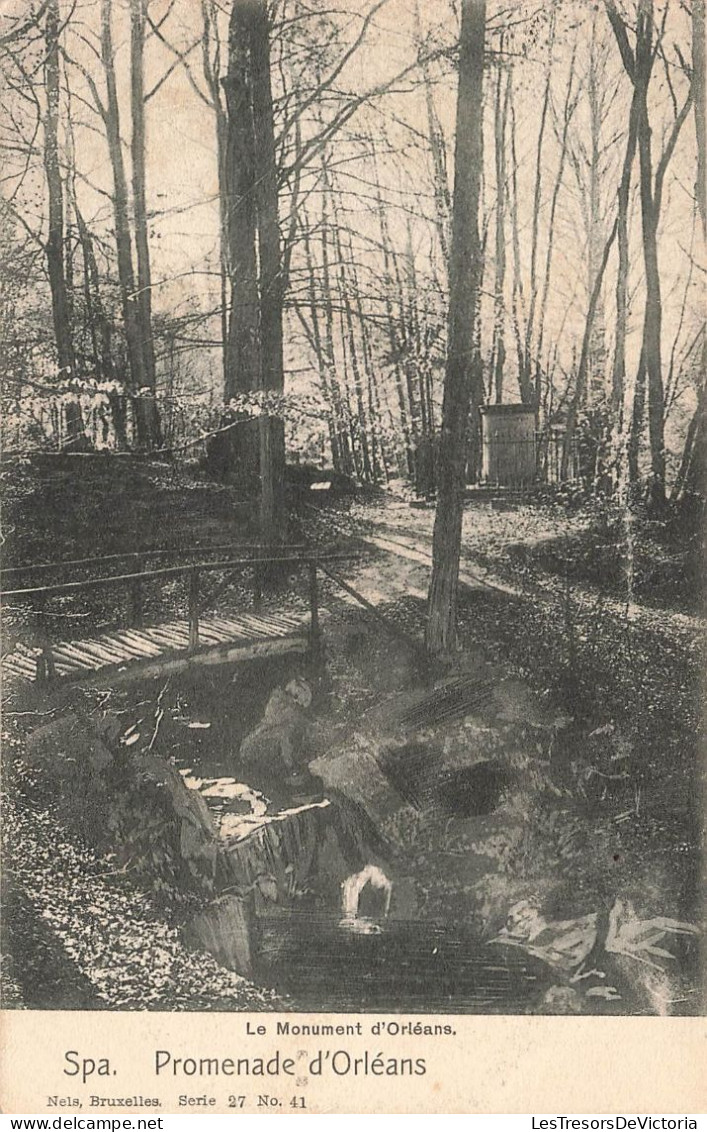 BELGIQUE - Spa - Promenade D'Orléans - Le Monument D'Orléans - Carte Postale Ancienne - Spa