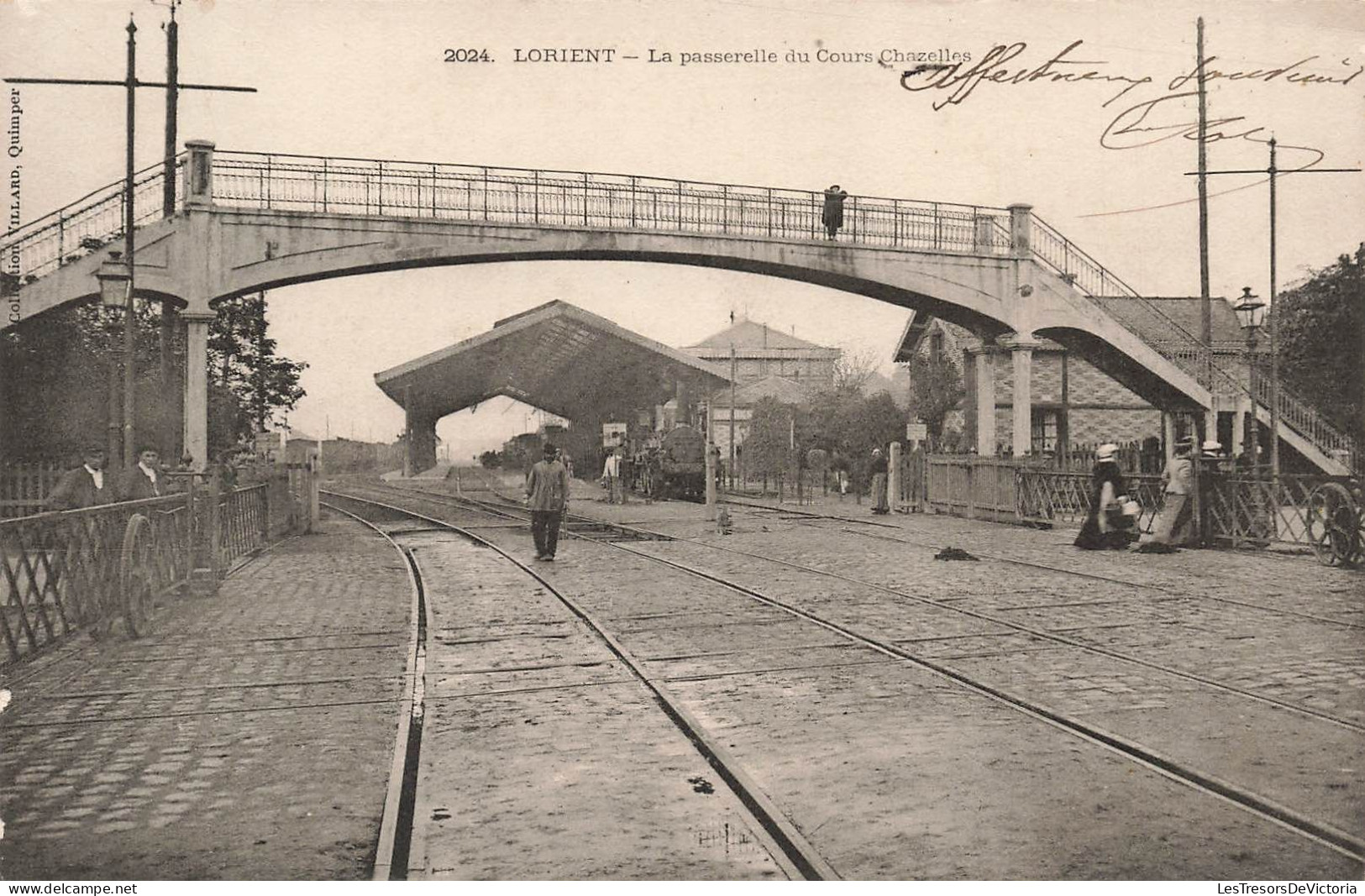 FRANCE - Lorient - La Passerelle Du Cours Chazelles - Carte Postale Ancienne - Lorient