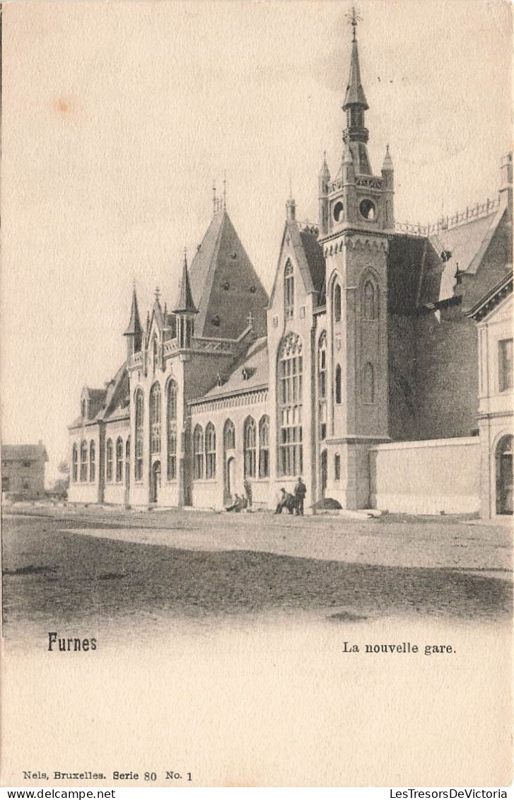 BELGIQUE - Furnes - La Nouvelle Gare - Carte Postale Ancienne - Veurne