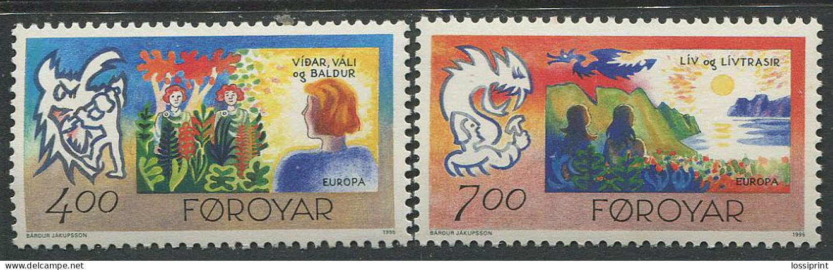 Foroyar:Faroe Islands:Unused Stamps EUROPA Cept, 1995, MNH - 1995