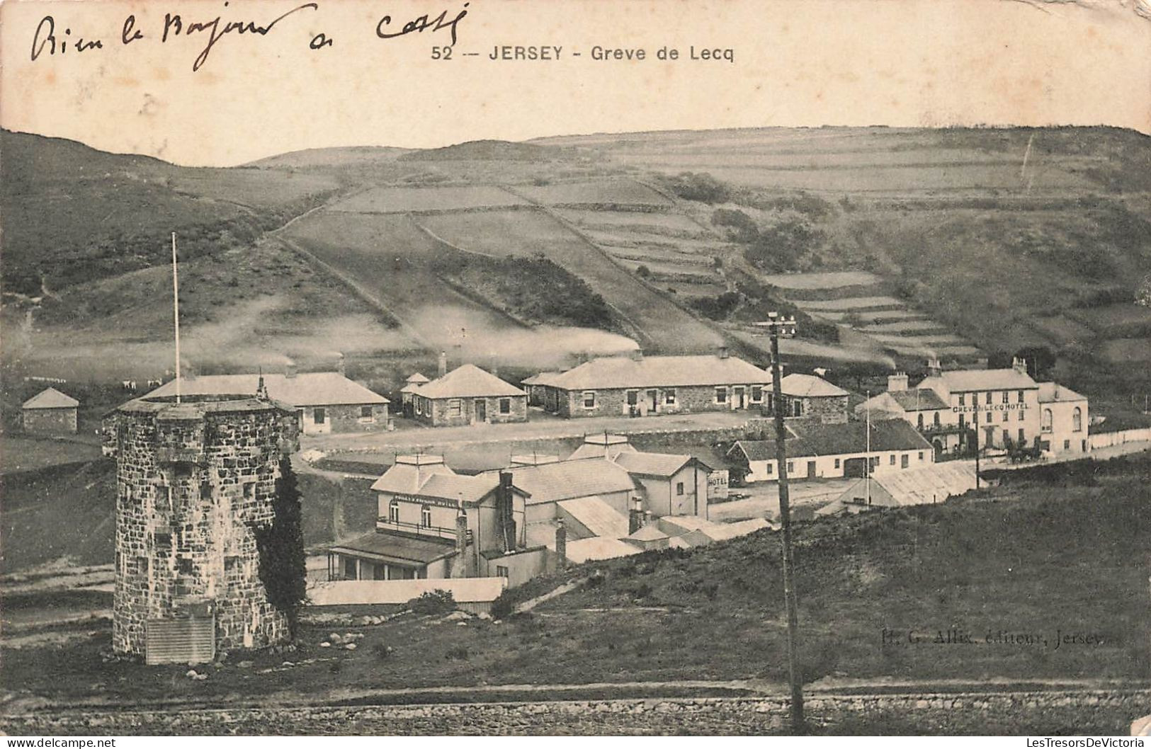 ROYAUME UNI - Jersey -  Greve De Lecq - Carte Postale Ancienne - Autres & Non Classés