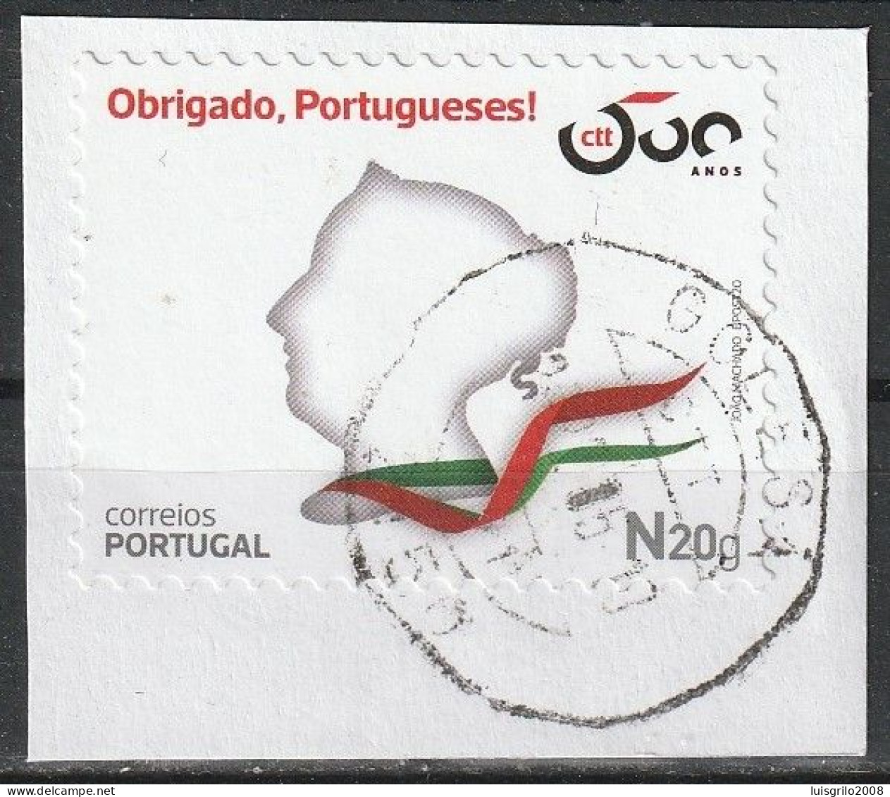 Fragment - Postmark - GOLEGÃ 2020 -|-  Mundifil, 5305 - Gebruikt