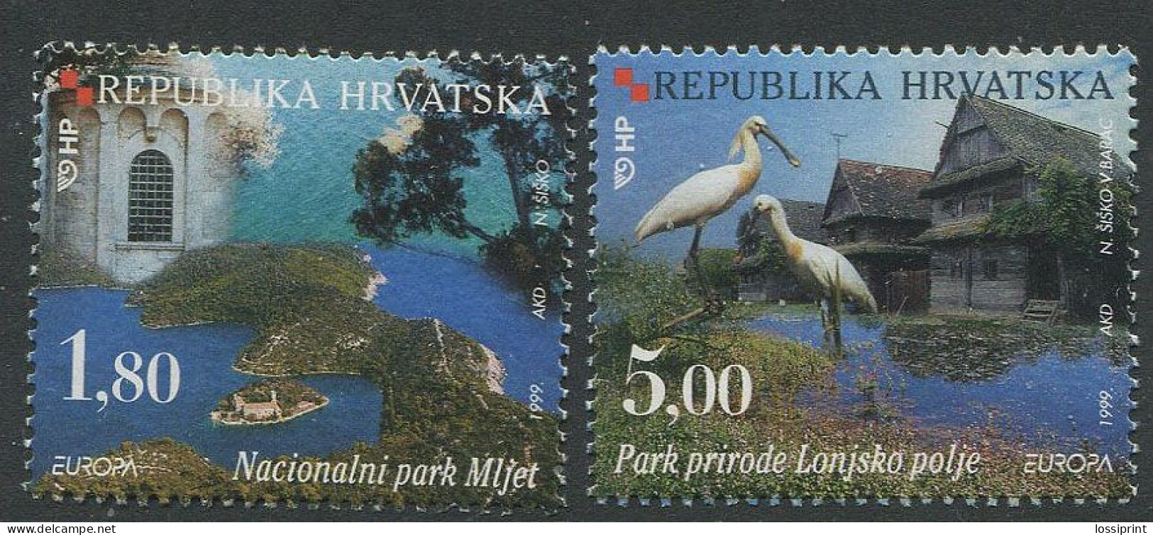 Croatia:Unused Stamps EUROPA Cept 1999, MNH - 1999