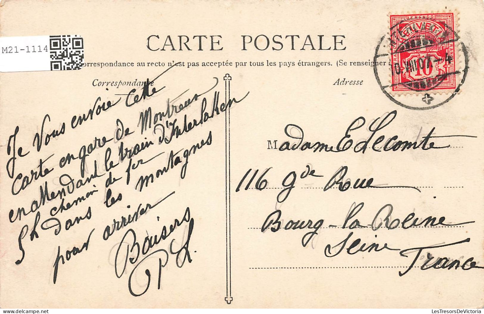 SUISSE - Montreux - De Grosses Vague Sur Le Quai  - Carte Postale Ancienne - Montreux