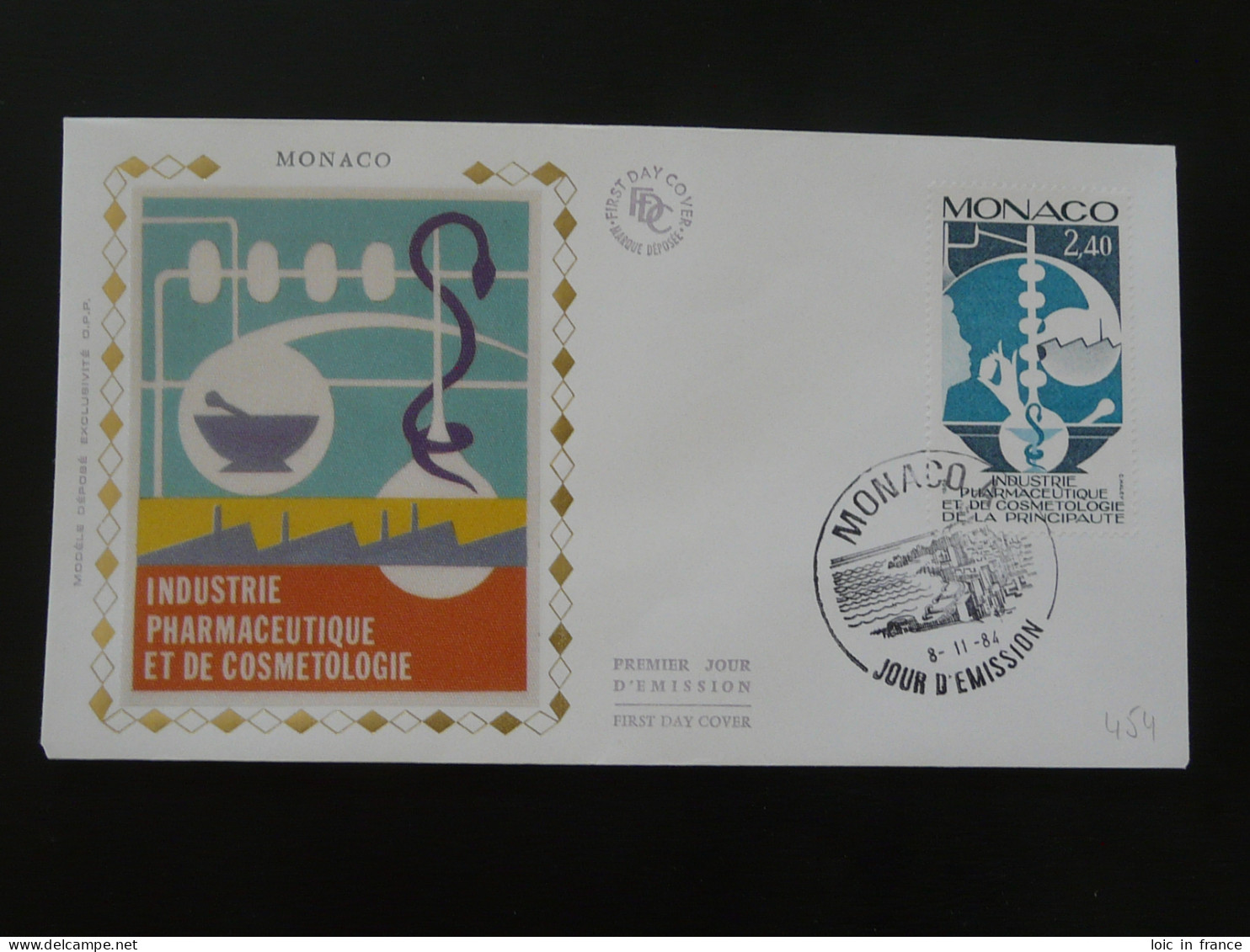 FDC Industrie Pharmaceutique Monaco 1984 - Apotheek