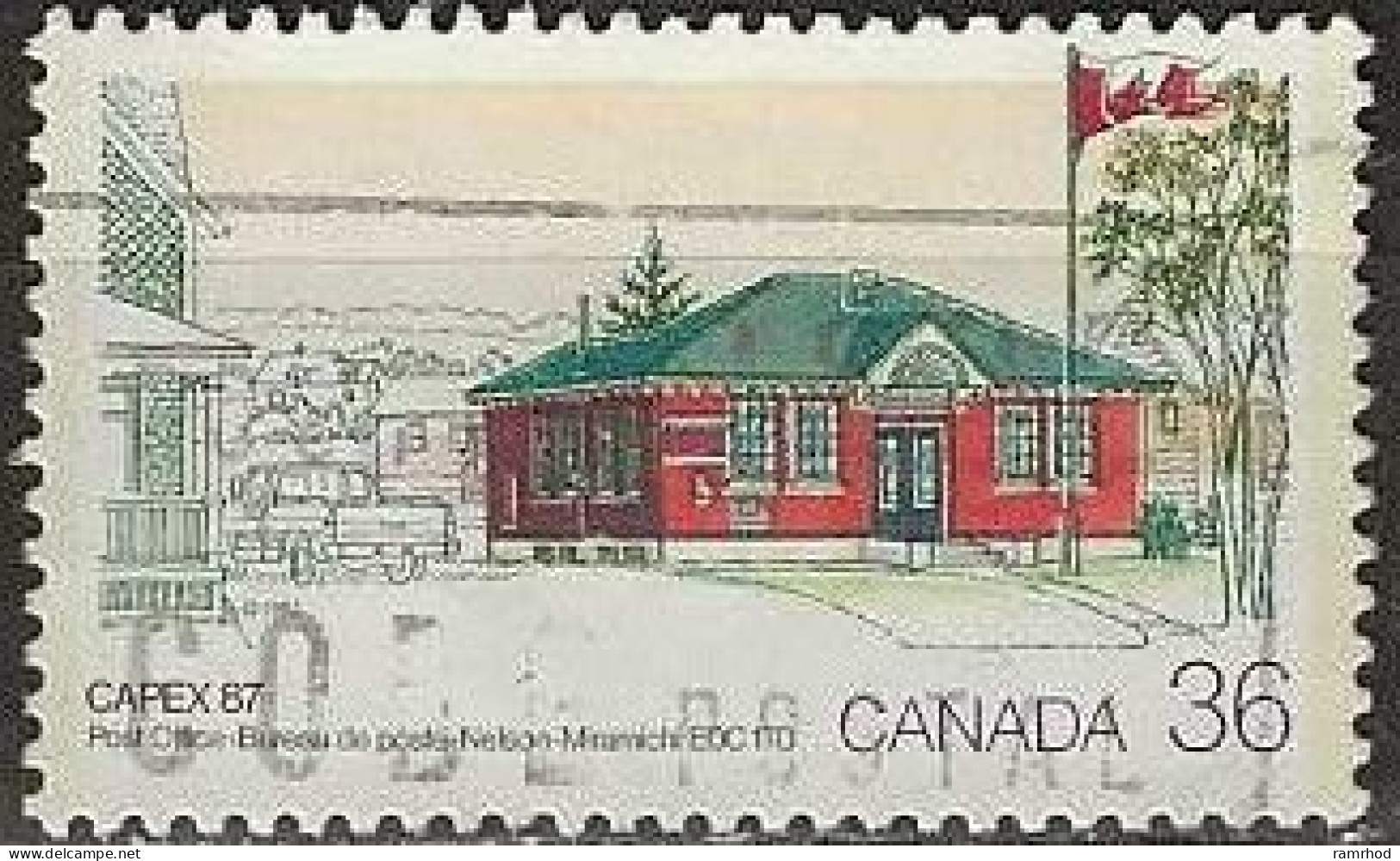 CANADA 1987 Capex '87 International Stamp Exhibition, Toronto. Post Offices - 36c. - Nelson-Miramichi, New Brunswick FU - Used Stamps