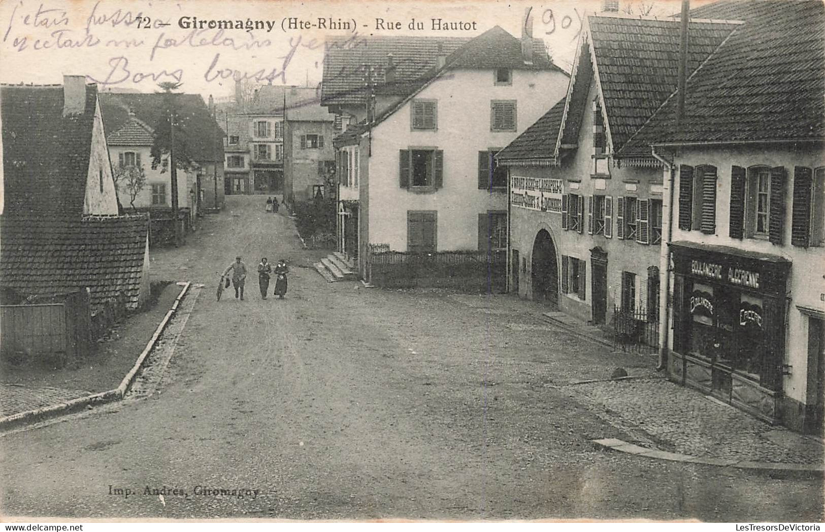 FRANCE - Giromagny - Rue Du Hautot - Carte Postale Ancienne - Giromagny