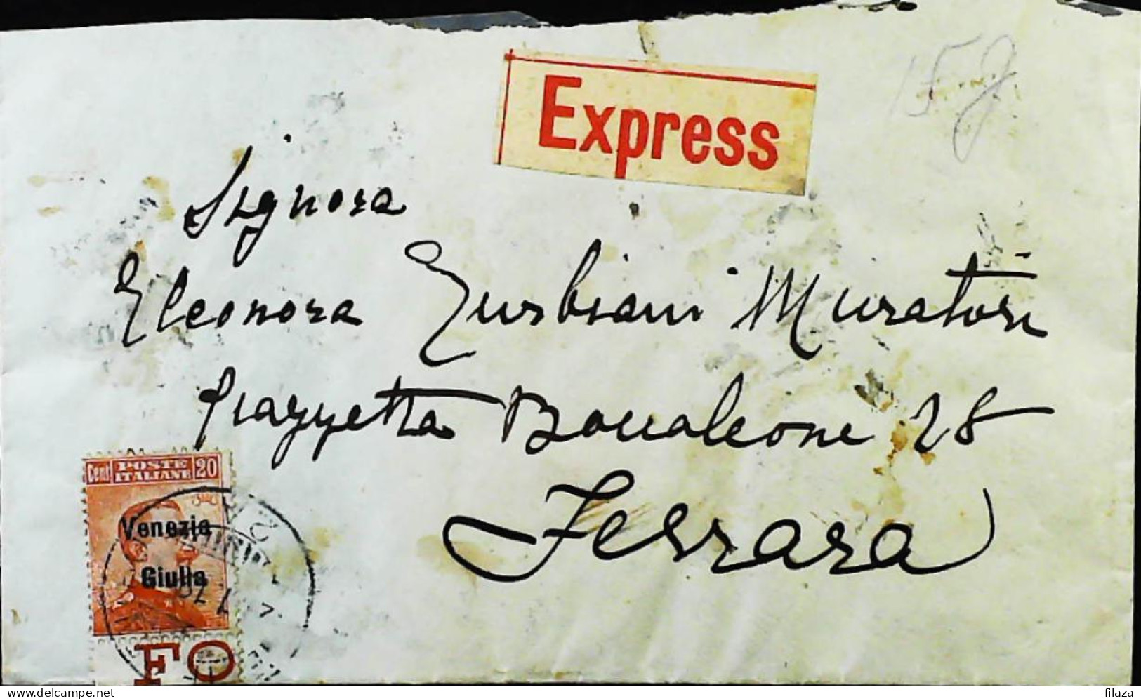 ITALIA OCCUPAZIONI- VENEZIA GIULIA 1919 Lettera ESPRESSO Da TRIESTE - S5980 - Vénétie Julienne