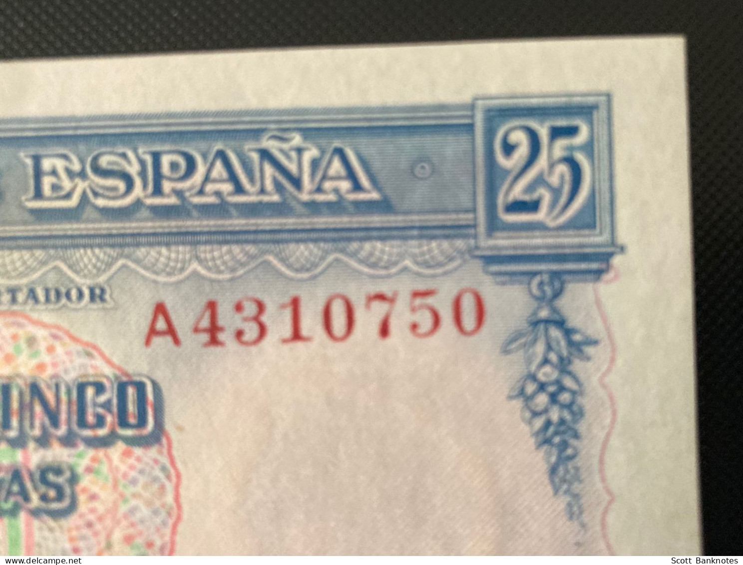 1936 EL BANCO DE ESPANA, MADRID 31 AGOSTO DE 1936, VEINTICINCO - 25 Pesetas