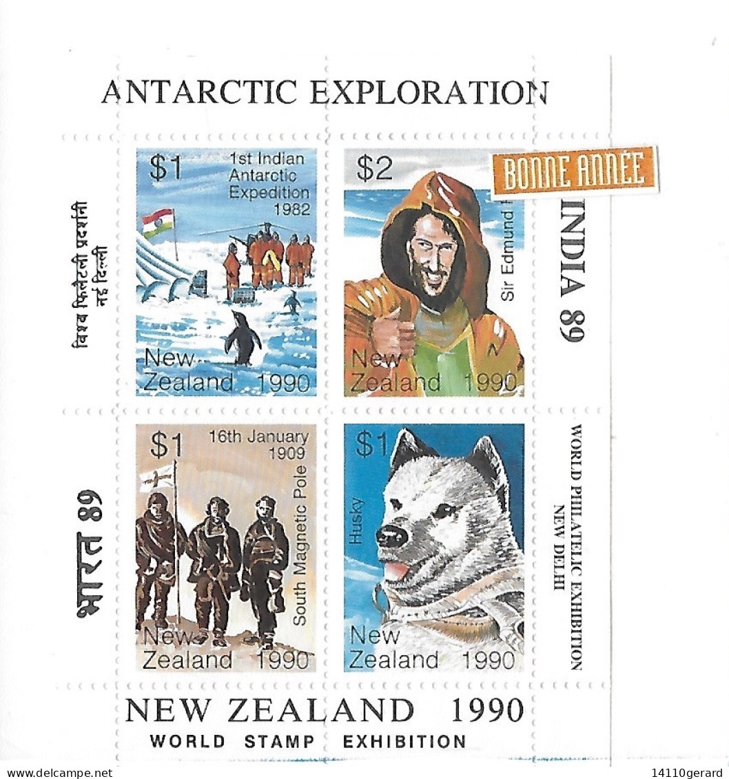 Antarctic Exploration New Zealand 1990 - Unused Stamps