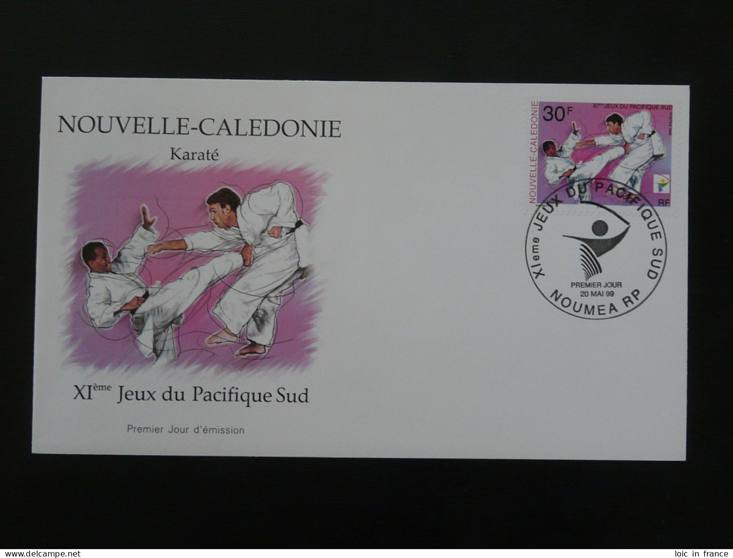 FDC Karate Jeux Du Pacifique Sud South Pacific Games Nouvelle Caledonie 1999 - Non Classés