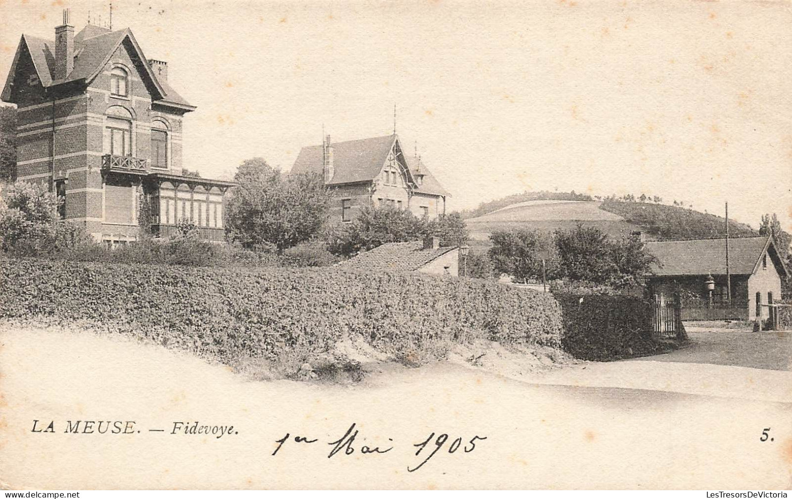 BELGIQUE - Yvoir - Un Quartier De Fidevoye - La Meuse - Carte Postale Ancienne - Yvoir