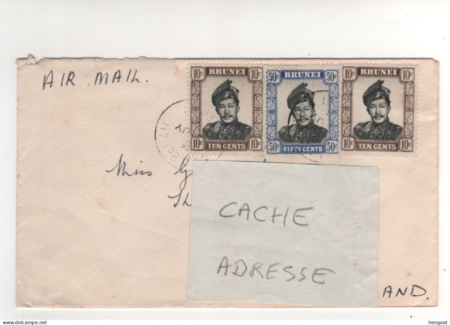 3 Timbres , Stamps " Effigie "  Sur Lettre Complète , Cover , Mail Du ?? - Brunei (1984-...)