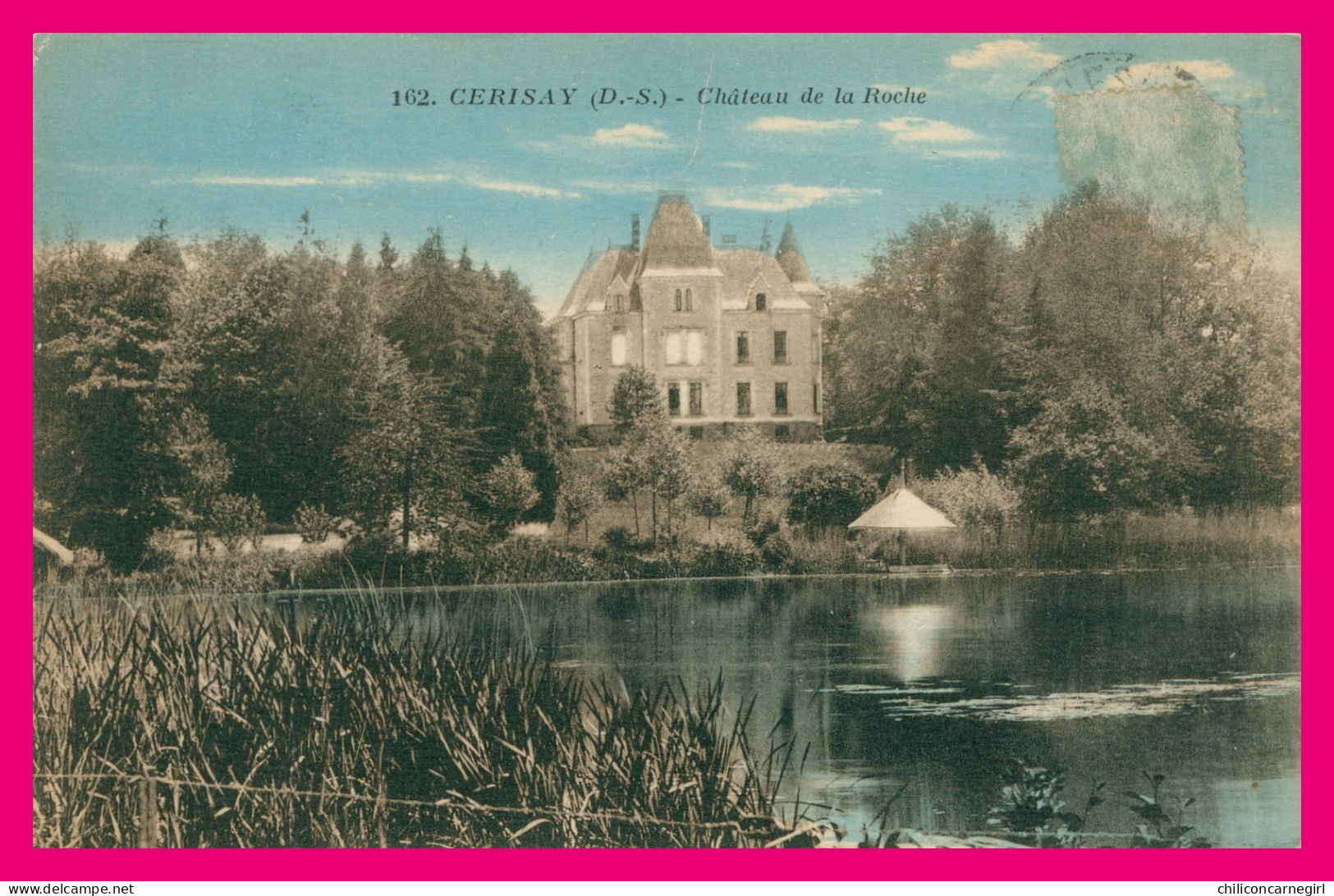 * CERISAY - Château De La Roche - Colorisée - 162 - Phototypie JEHLY POUPIN - Cerizay