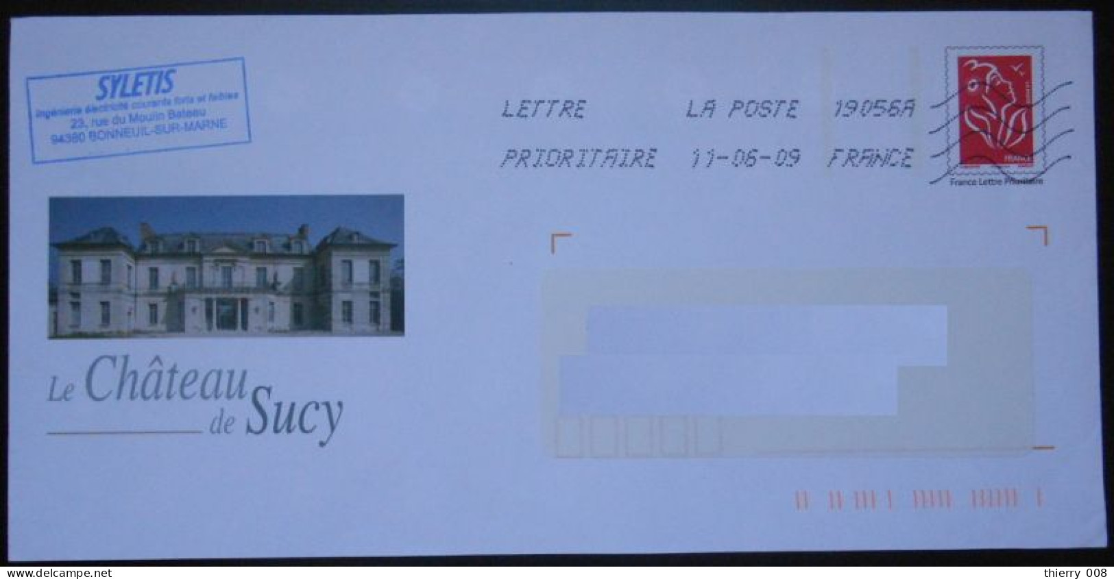 111/  Enveloppes Prêt à Poster PAP Le Chateau De Sucy  94 Val De Marne - Prêts-à-poster:Overprinting/Lamouche