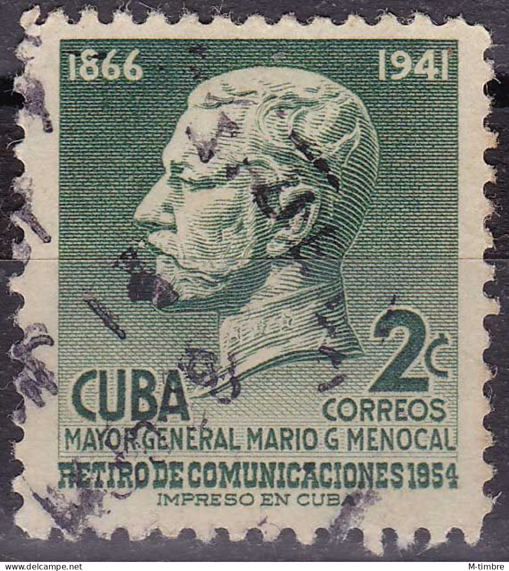 Cuba YT 426 Mi 454 Année 1955 (Used °) Major Général Mario G. Menocal - Oblitérés