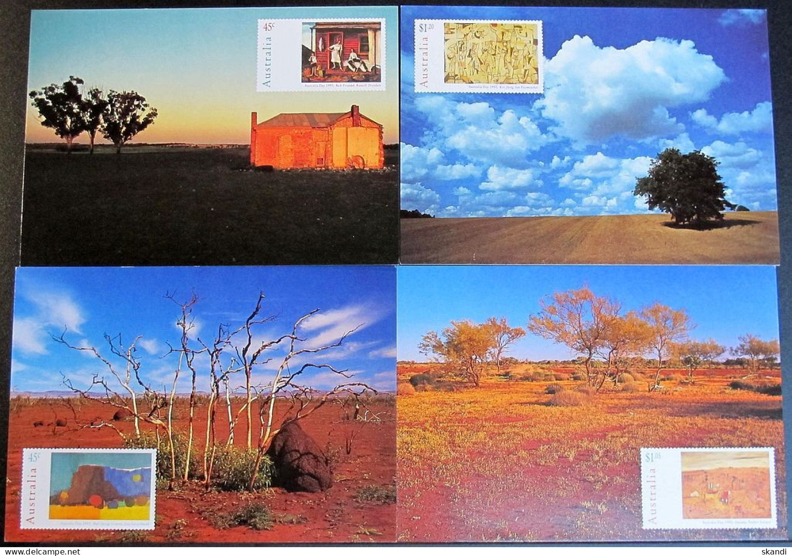 AUSTRALIEN 1995 Mi-Nr. 1451/54 Postkarten Mit Ersttagsstempel - Pre-paid Postcards - Postal Stationery