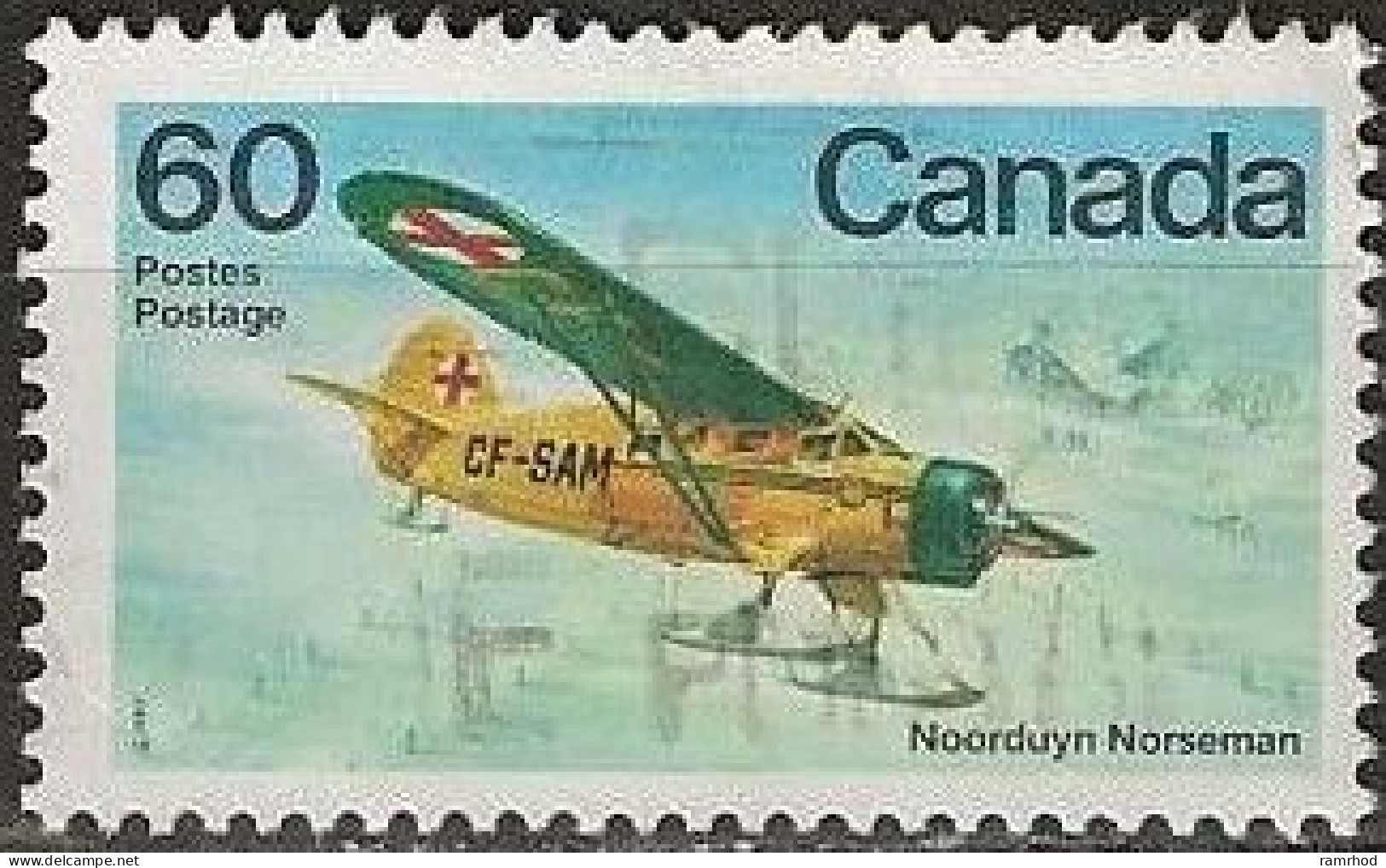 CANADA 1982 Canadian Aircraft. Bush Aircraft - 60c. - Noorduyn Norseman FU - Used Stamps