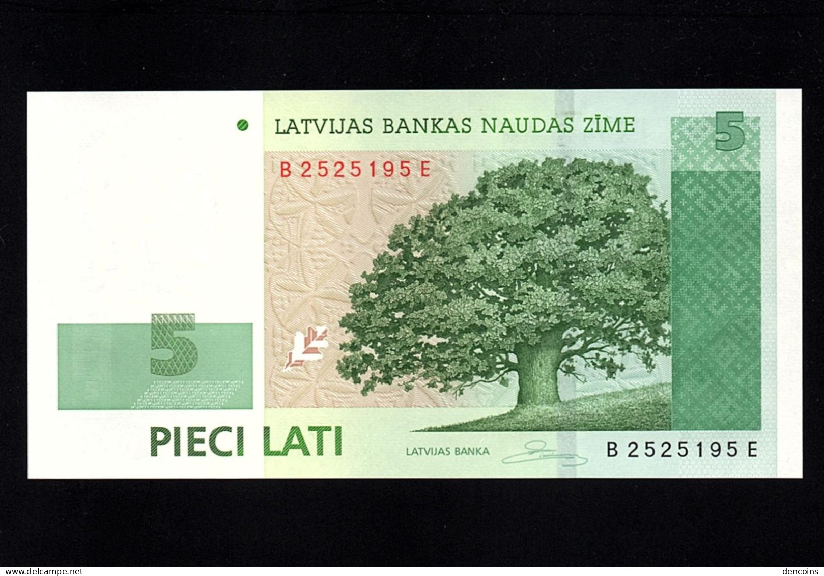 LATVIA  P-53c  5 LATI  2009  LETONIA  -BE-  UNC  NEUF  SIN CIRCULAR - Letland