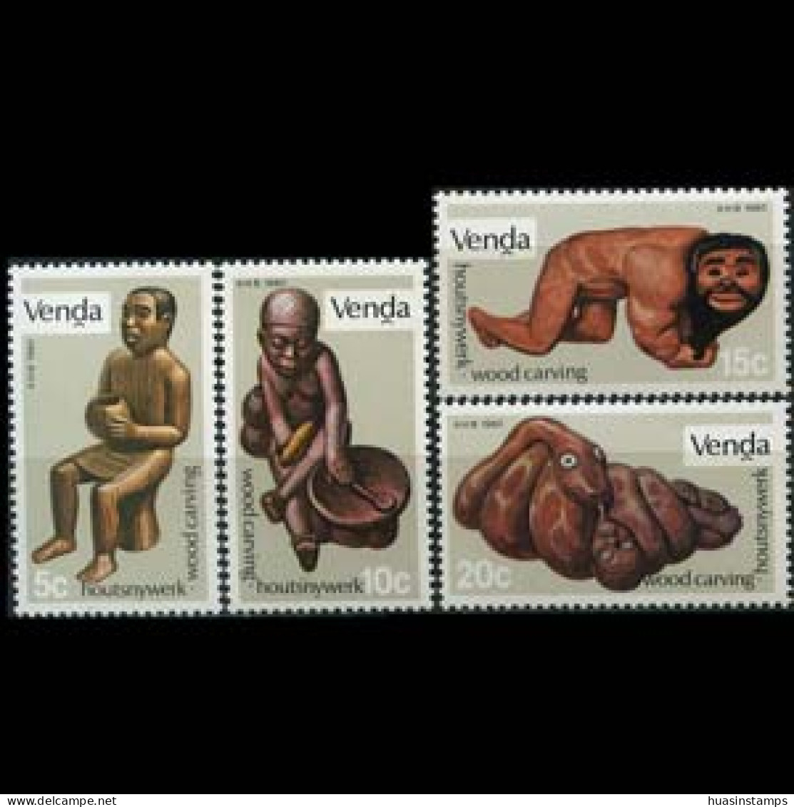 VENDA 1980 - Scott# 24-7 Wood Carvings Set Of 4 MNH - Venda