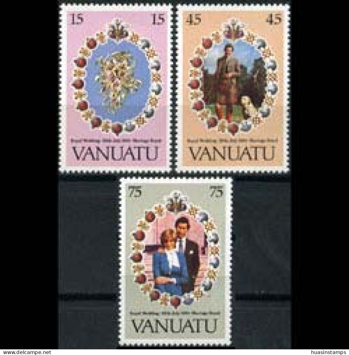 VANUATU 1981 - Scott# 308-10 Royal Wedding Set Of 3 MNH - Vanuatu (1980-...)