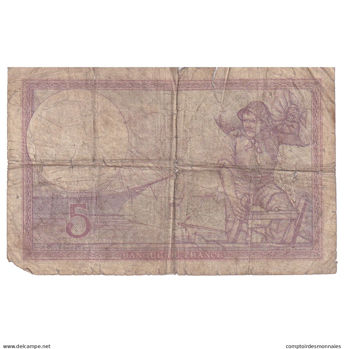 France, 5 Francs, Violet, 1932, T.50662, B, Fayette:F.03.16, KM:83 - 5 F 1917-1940 ''Violet''