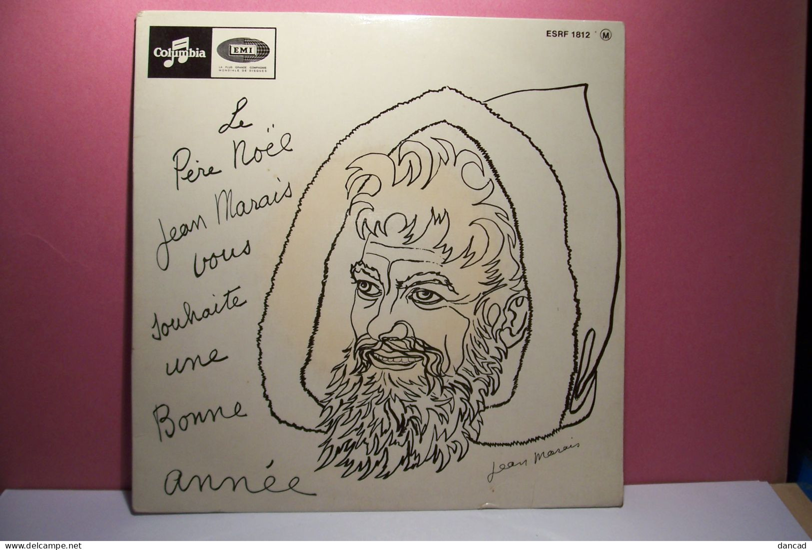 DISQUE  VINYLE - 45 Tours  " JEAN  MARAIS " - Père Noel - Bonne Année  - ( Pas De Reflet Sur L'original ) - Kerstmuziek