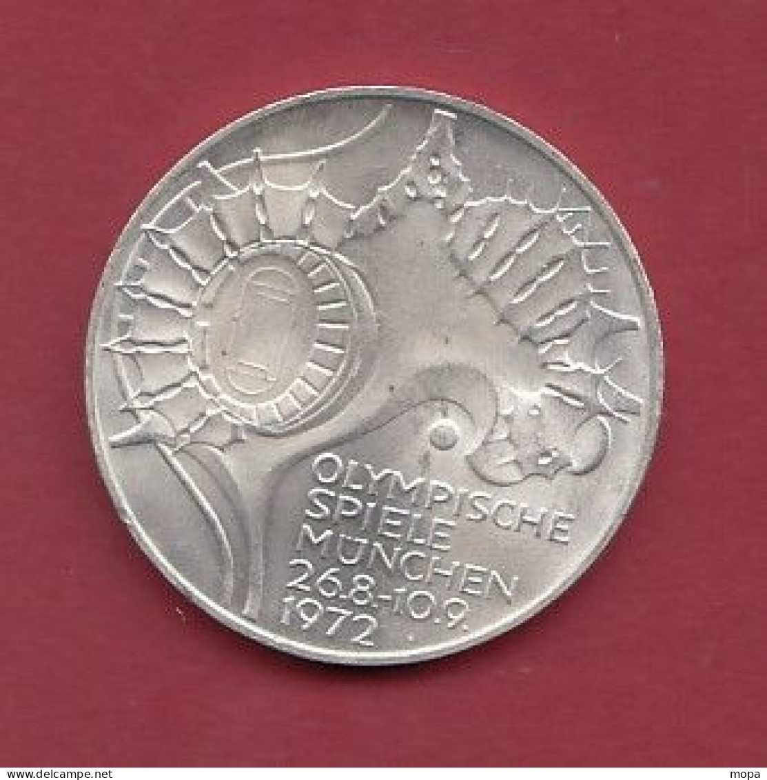 Allemagne 10 Mark 1972F-(ARGENT)-Commémorative JO 1972 Munich (3) - 10 Mark