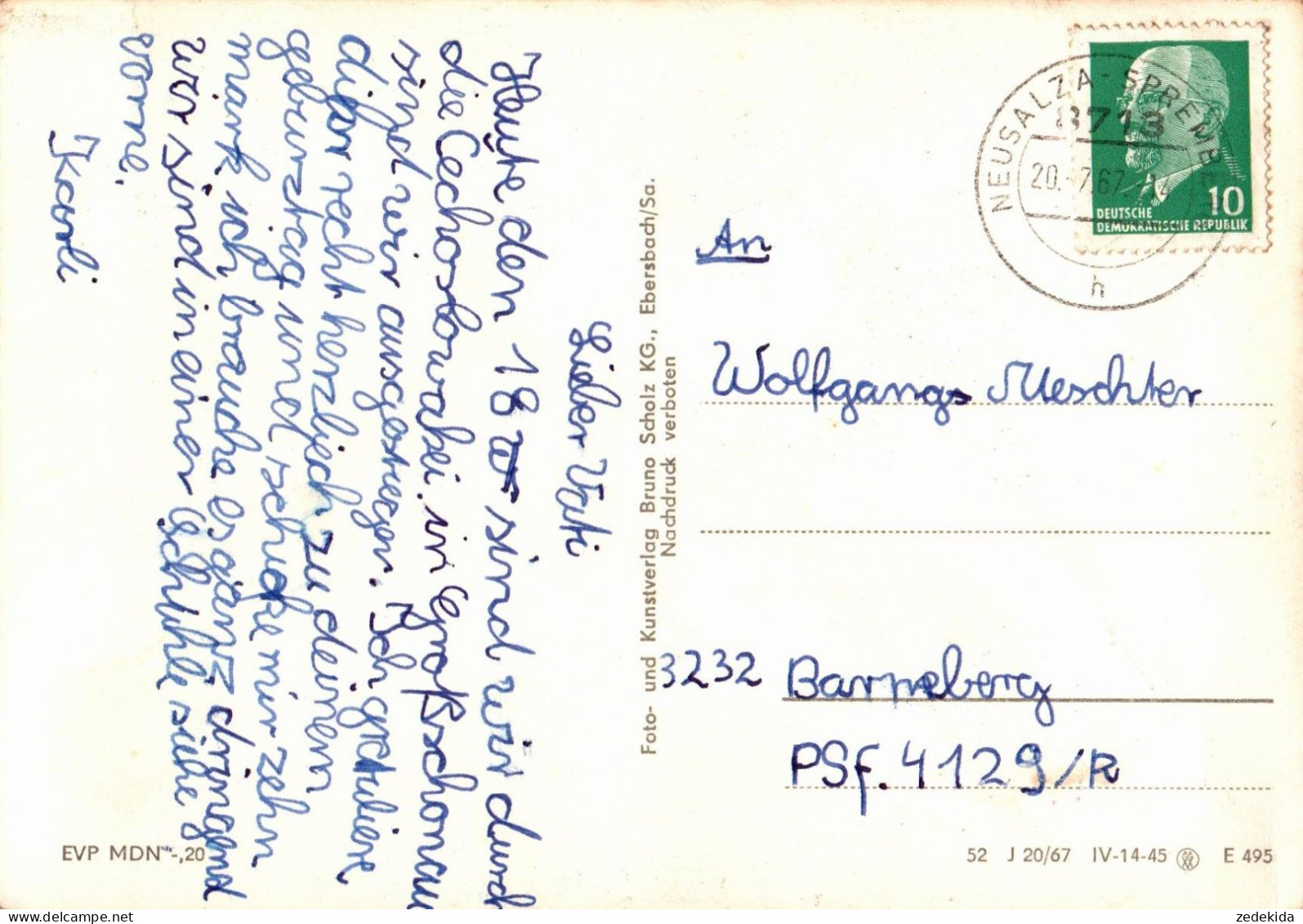 G6759 - TOP Neusalza Spremberg - Pastalozzi Schule - Verlag Bruno Scholz - Neusalza-Spremberg