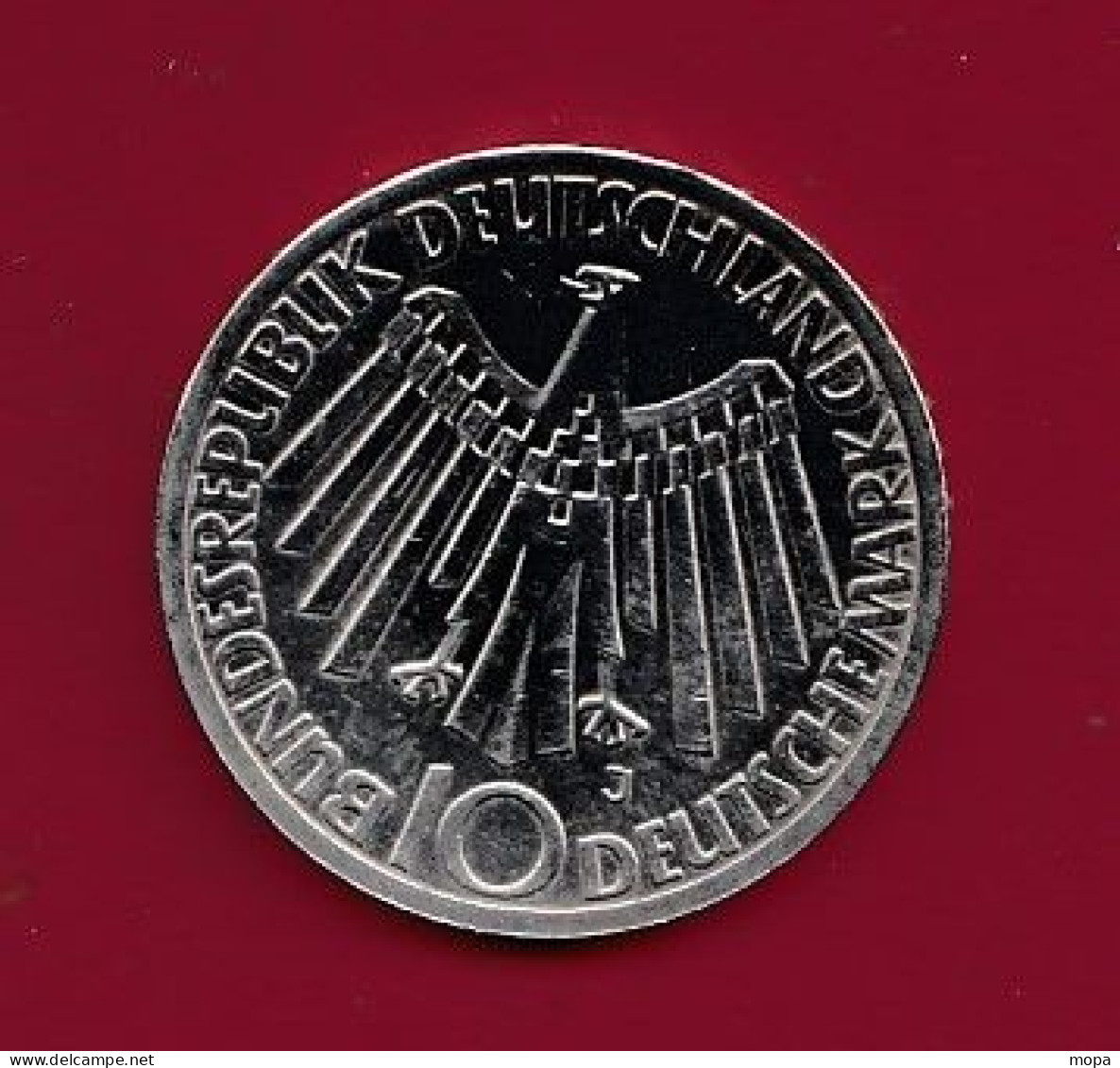 Allemagne 10 Mark 1972J-(ARGENT)-Commémorative JO 1972 Munich (4) - 10 Mark