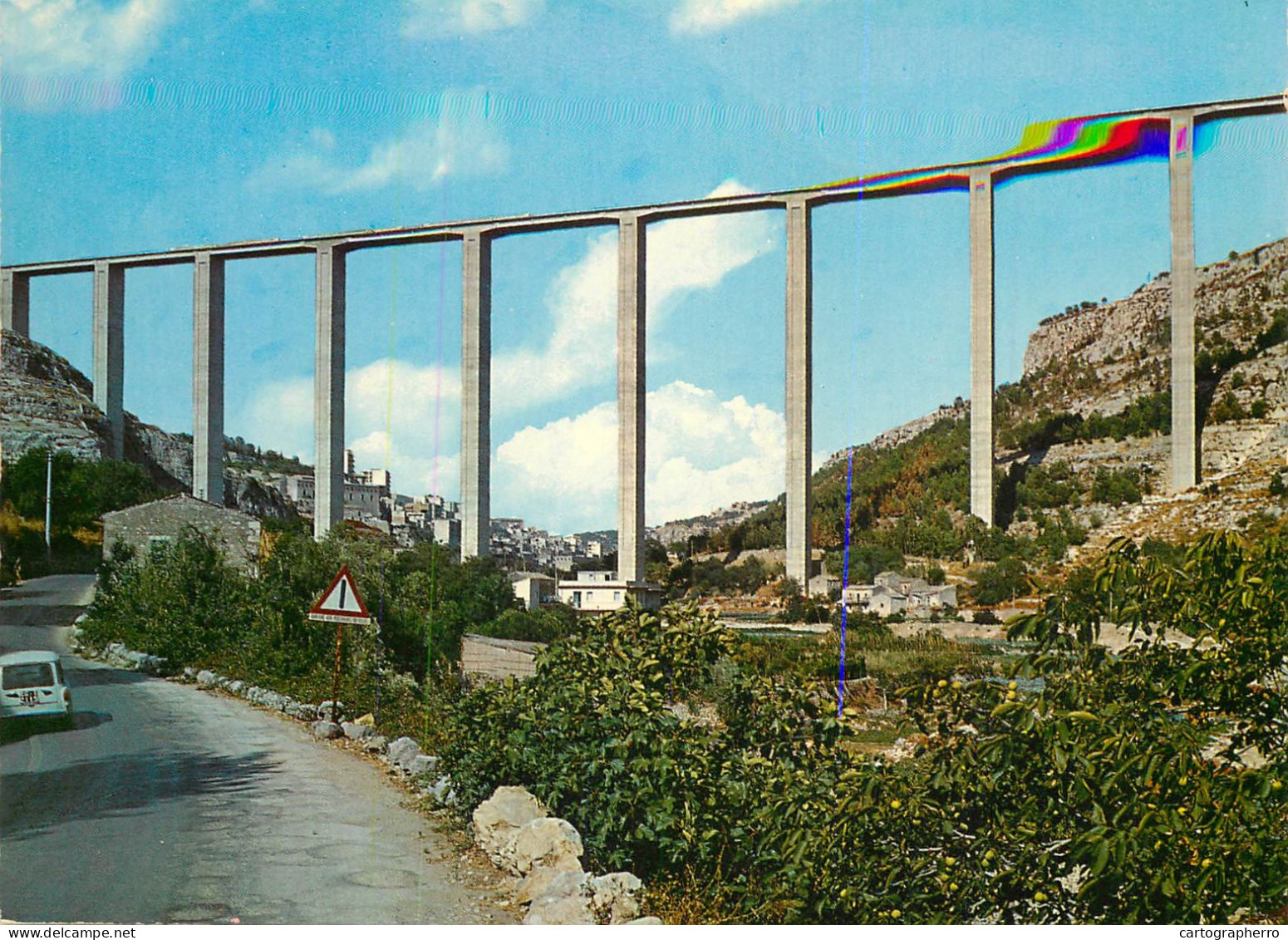 Postcard Italy Modica Guerrieri Bridge - Modica