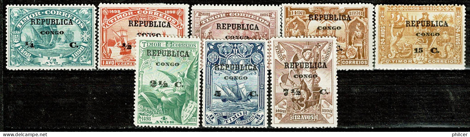 Congo, 1913, # 91/98, MH - Congo Portugais