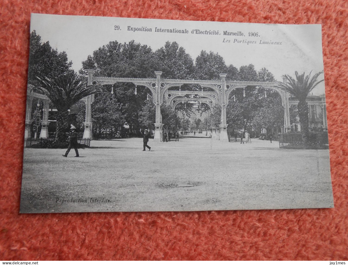 Cpa  Marseille Exposition Internationale Electricité 1908 - Electrical Trade Shows And Other