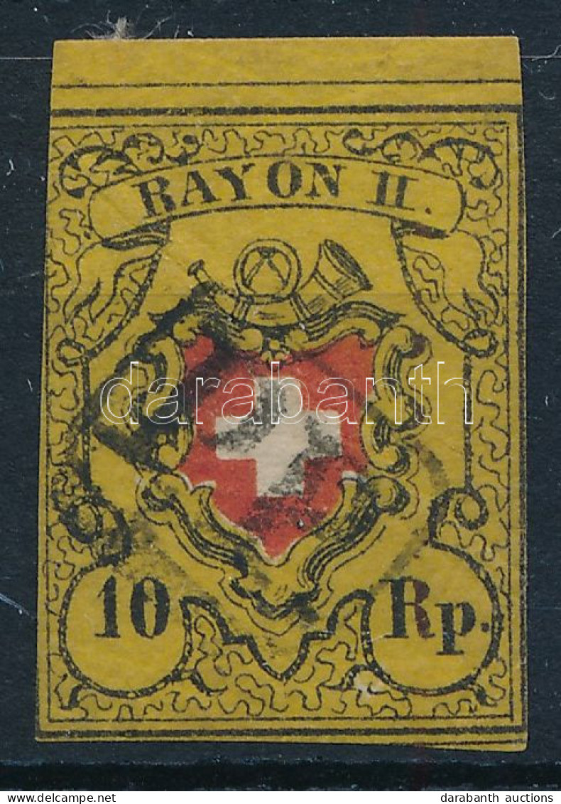 O Svájc 1850 Mi 8 (Mi EUR 130,-) (papírránc / Paper Crease) - Otros & Sin Clasificación