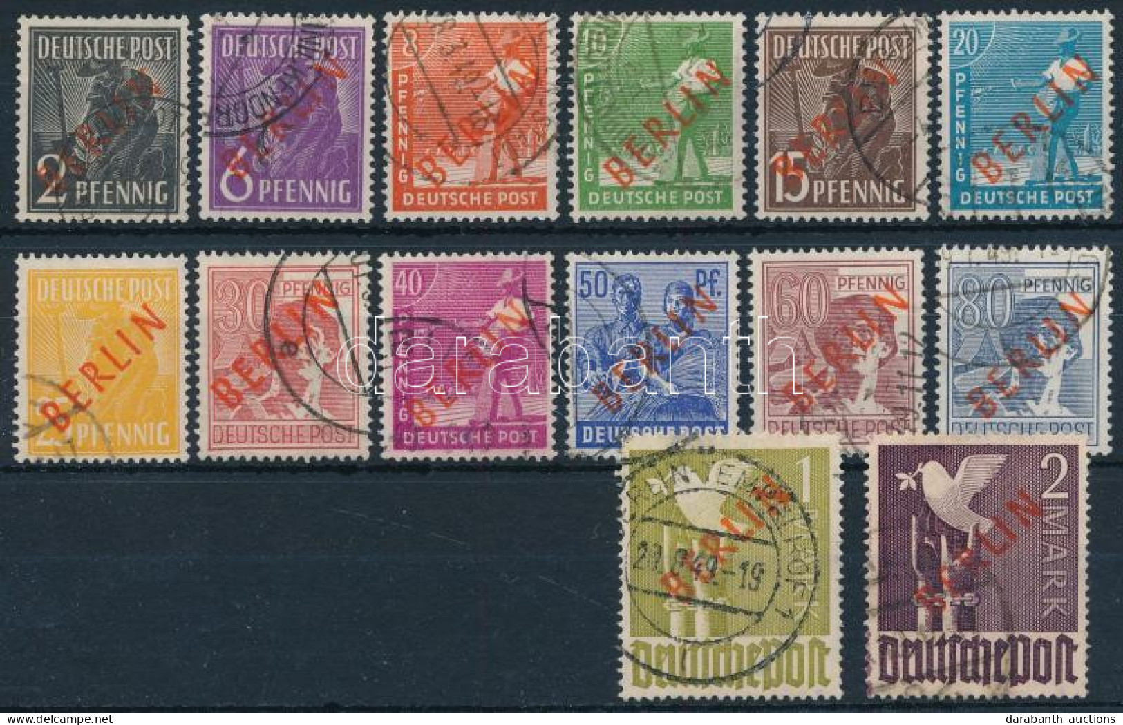 O Berlin 1949 Mi 21-34 (Mi EUR 900,-) Garancia Nélkül / No Guarantee - Otros & Sin Clasificación