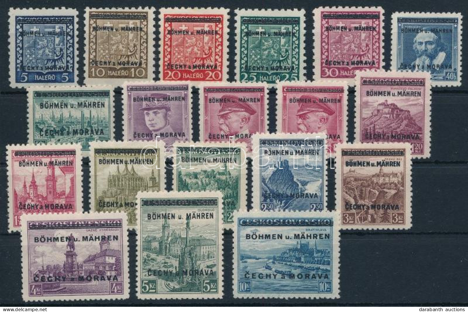 ** Böhmen Und Mähren 1939 Mi 1-19 (Mi EUR 130,-) - Other & Unclassified