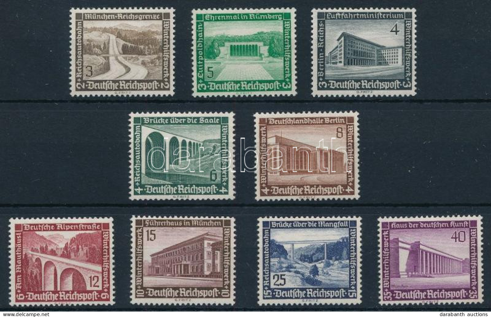 ** Deutsches Reich 1936 Mi 634-642 (Mi EUR 80,-) - Other & Unclassified