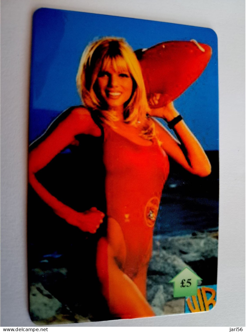 GREAT BRITAIN / 5 POUND /MAGSTRIPE  / BAYWATCH PHONECARD/ LIMITED EDITION/ ONLY 500 EX     **15680** - Collections