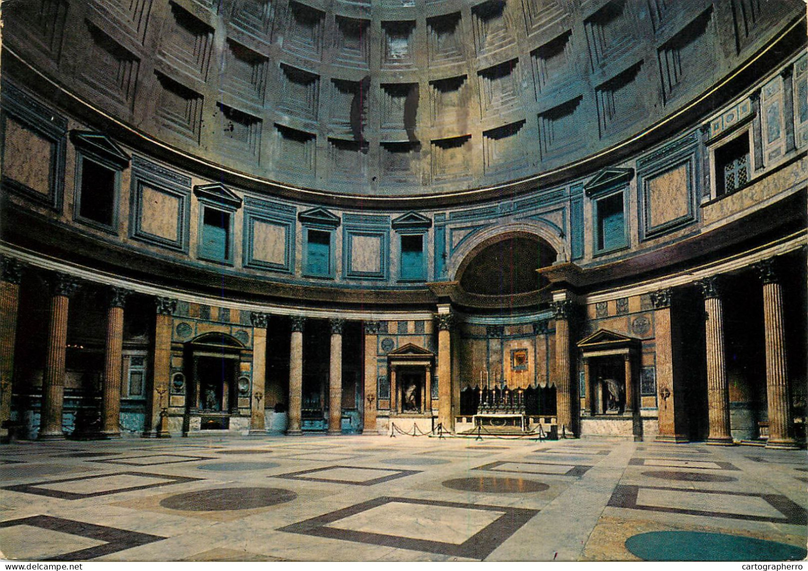 Postcard Italy Rome Pantheon 1978 - Panteón