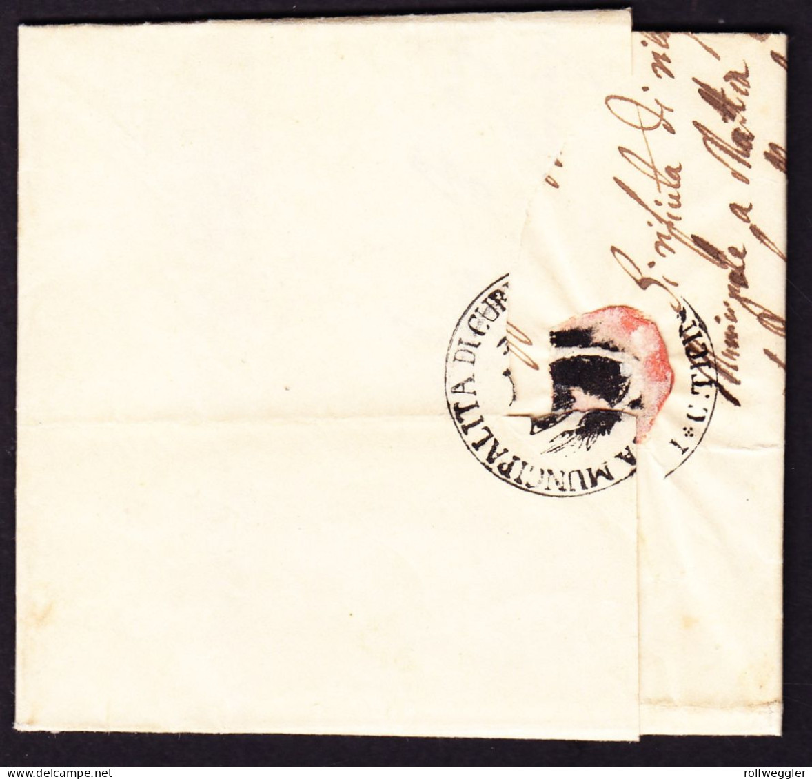 1857 Amtsbrief Aus Cureggia Nach Lugano - ...-1845 Prephilately