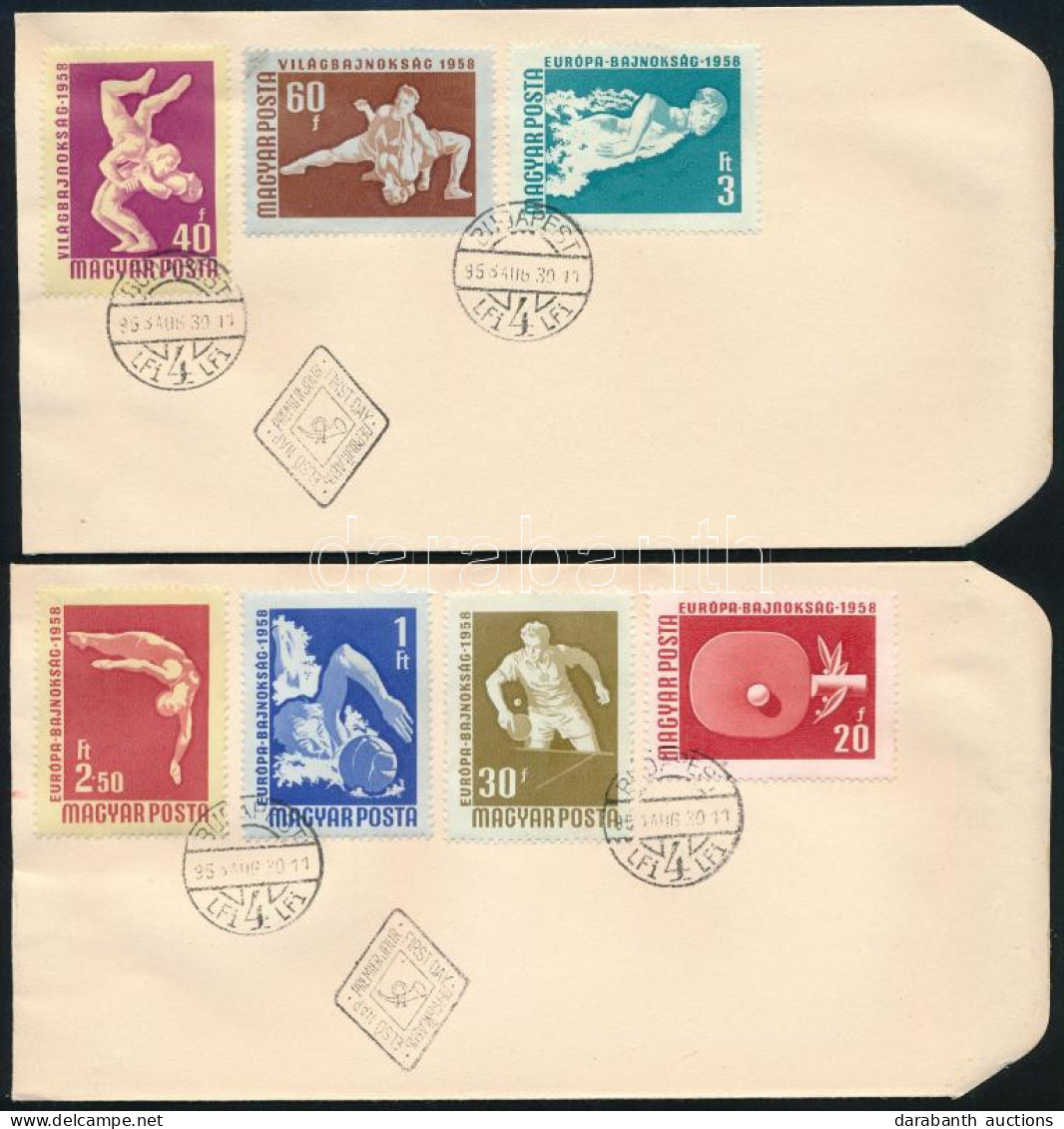 1958 Sport (III.) Sor 2 Db FDC-n - Altri & Non Classificati