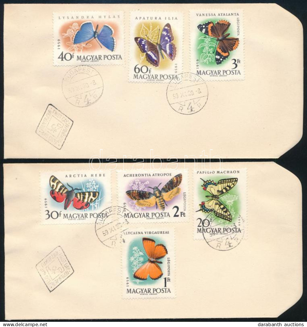 1959 Lepke (I.) Sor 2 Db FDC-n - Otros & Sin Clasificación